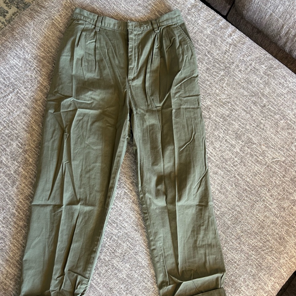 GAP Olive Green Ankle Slacks